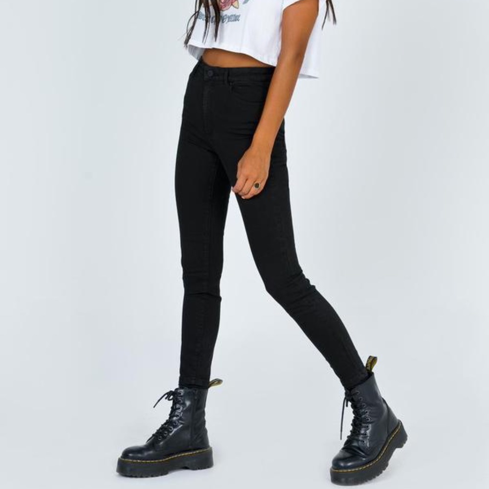 NWT Abrand Black Magic High Skinny Ankle Jeans